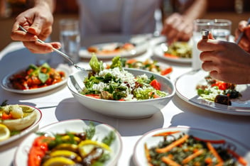 Food on the table